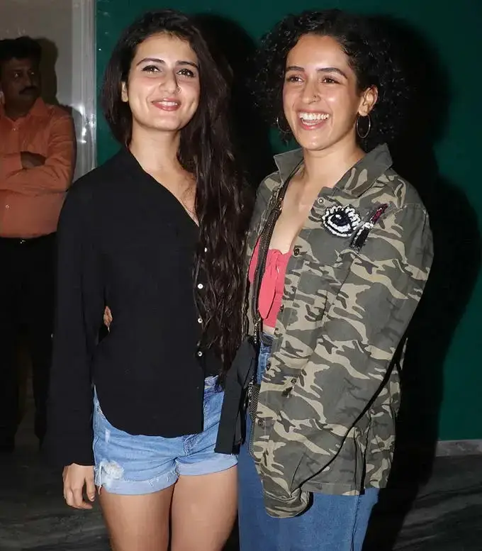 Indian Actress Fatima Sana Shaikh Long Hair Legs Show